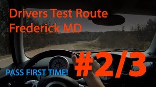 Frederick Maryland MVA Driving Test Route 2 [upl. by Thar]