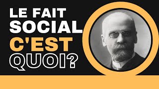 Le fait social  Questce que cest Réponse à partir de la définition dEmile Durkheim [upl. by Faro452]