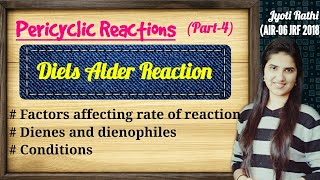 Diels alder reaction Organic Chemistry in Hindi  Cycloaddition reaction pericyclic for NET and GATE [upl. by Assirehs799]