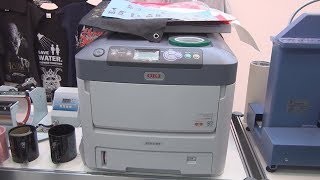 Oki Pro7411WT White Toner Printer review [upl. by Joleen421]