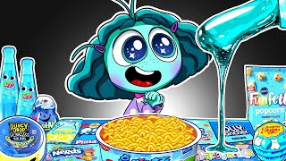 Inside Out 2  ENVY Best of Dessert BLUE Food Mukbang Animation  ASMR [upl. by Enomaj]