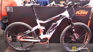 2017 KTM Macina Lycan 273 Electric Mountain Bike  Walkaround  2016 Eurobike [upl. by Esinev]