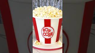 Sculpted 3D Popcorn Bucket with Sugar Popcorn 3dcake cake sculptedcake popcorn popcorn [upl. by O'Shee]