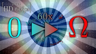 Photosensitivity warning Numbers 0 to Absolute Infinity Full HD 60fps 60x speed [upl. by Rufford17]