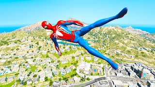 GTA 5 Spiderman Epic Jumps CompilationGTA V Fails Funny Moments [upl. by Desdamonna376]