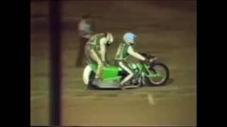 Australian Speedway SidecarsMildura Speedway 1988 race 2 [upl. by Denae]