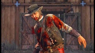 Red Dead Redemption  John Marstons Death final battle amp ending [upl. by Meridith787]