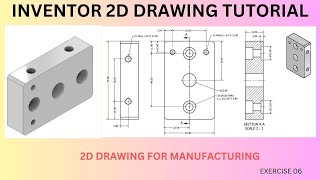 Inventor 2D Drawing Tutorial From Basics to Advanced Techniques for Professional CAD Design [upl. by Lotsirb]