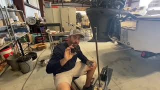 Replacing the water pump on a 250 Yamaha 4 stroke outboard [upl. by Wilterdink828]