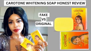 CAROTONE WHITENING SOAP HONEST REVIEW DOES IT REALL WORK [upl. by Tacklind]