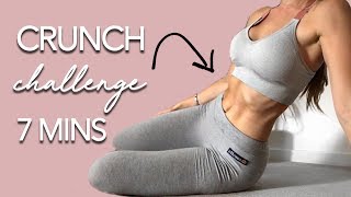 Ab Crunch Challenge 7 MINUTES [upl. by Nnaed]