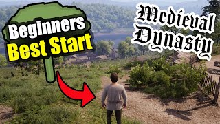 Best Spring Start  Ep 1  Medieval Dynasty Gameplay [upl. by Vanzant472]