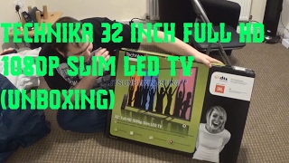 Technika 32 Inch Full HD 1080p Slim LED TV Unboxing [upl. by Clywd]