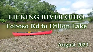 Licking River Ohio Toboso Rd to Dillon Lake [upl. by Lennej]