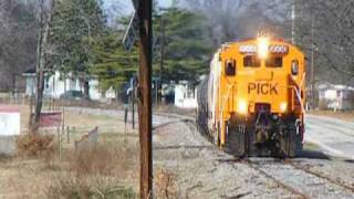 quotShots Firedquot Chasing Pickens Railway Belton Job 2162009 [upl. by Innig]