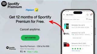 How To Get Spotify Premium Free  Flipkart Spotify Premium Coupon Redeem [upl. by Nnaitsirk]