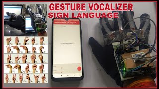 Gesture vocalizer  Sign language to speech conversation for deaf and dumb  using arduino Uno [upl. by Yaresed]