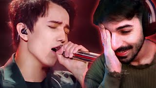 REACTION Dimash Kudaibergen  SOS  ALIEN VOICE [upl. by Ellehcam]