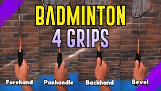 The 4 Badminton Grips [upl. by Jarrett]