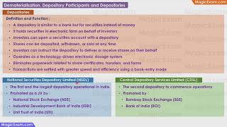 Depositories Explained CBSE Class 12 Business Studies [upl. by Llerad]