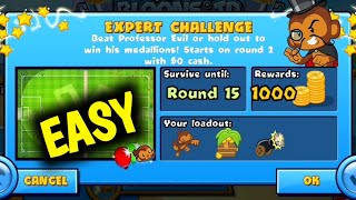 How to Beat The New Professor Evil Expert Challenge Week 30 Round 15 Easy BTD BATTLES 🐵 [upl. by Ahsenrat54]