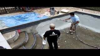 Swimming Pool Plastering Process  Oakbrook IL  Danna Pools Inc [upl. by Sibeal]