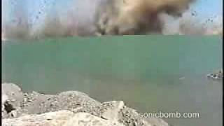 underwater explosion causes mini tsunami [upl. by Savell]