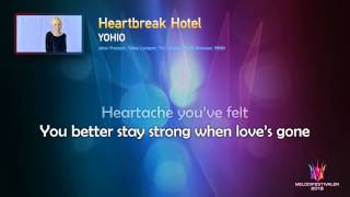 YOHIO  quotHeartbreak Hotelquot Unofficial Karaoke version [upl. by Hyland823]