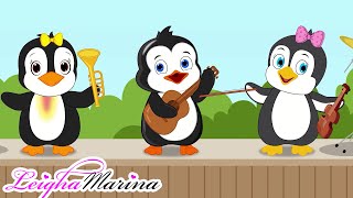 Adorable Penguins Singing The Hottest Nursery Rhymes  Leigha Marina [upl. by Odo949]