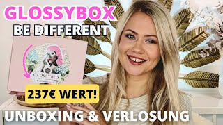 237€ Wert GLOSSYBOX Be Different Be Real limited Edition 2023 [upl. by Oek]