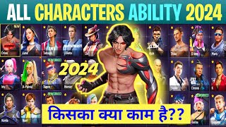 FreeFire All Characters New Ability 2023 Part 2 Full Details AR ROWDY 99 ✓ [upl. by Assilac]