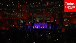 Tokyo Japan Rings In The New Year With A Lantern Release [upl. by Kired]