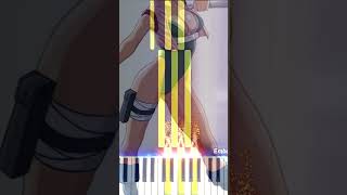 Naruto OST  quotTentens Themequot  Piano Tutorial BEGINNER synthesia anime inuyasha [upl. by Four]