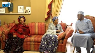 First Lady visits Bukola Saraki ahead of Mothers burial [upl. by Bobker]