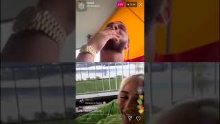 MOZZIK ft LOREDANA LIVE INSTAGRAM 31032019👡😂😂 Leofsky96 [upl. by Ajak]