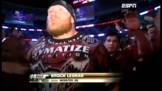 Brock Lesnar  Funny entrance with Cop [upl. by Liauqram]