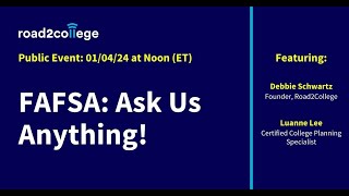 FAFSA Ask Us Anything [upl. by Swithbert]