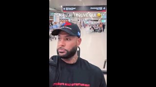 Booba Croise Cyril Hanouna à laéroport prends soin de toi tu avais pas lair en forme [upl. by Htilil141]