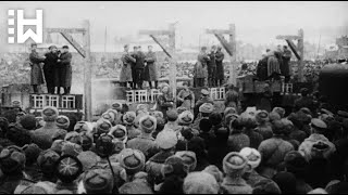 Mass public execution of Nazi soldiers who killed tens of thousands of Kharkov men women amp children [upl. by Schacker]