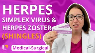 Herpes Simplex Virus and Herpes Zoster Shingles Integumentary System  MedSurg  LevelUpRN [upl. by Ferretti]