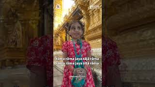 Adorable little girl chants verses from the Nama Ramayana  ISKCON Bangalore [upl. by Arahs]