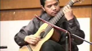 10string guitarist Perfecto De Castro performs Barrios Vals 4 op 8 [upl. by Magas]