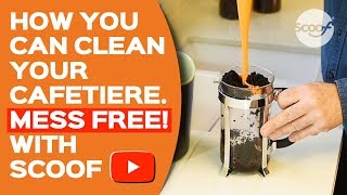 How to clean a cafetiere without any mess [upl. by Ilrak]