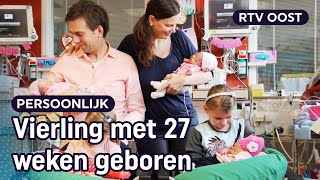 Een vierling  voor de familie Adema in Bathmen  RTV Oost [upl. by Nek]