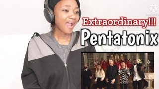 watched 2x😭 Pentatonix  Oh come all ye faithful  Reaction [upl. by Einnij]