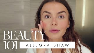 Allegra Shaws Makeup Routine Under 10 Minutes  Beauty 101  REVOLVE [upl. by Orelia]