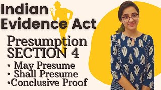 Indian Evidence Act  Section 4  Presumption  May presume shall presume and conclusive proof [upl. by Alliuqet]