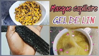 🇨🇮22• MASQUE PROTÉINÉ  CHEVEUX SECS 💛 GEL DE LIN 💛 TOUT TYPE DE CHEVEUX  Valèh Té [upl. by Attenahs195]