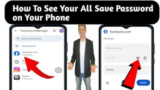 View Saved Passwords on Your Mobile I How to know all password saved in your google account [upl. by Rovner957]