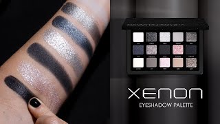 XENON EYESHADOW PALETTE LIVE SWATCHES  Natasha Denona Makeup [upl. by Bal]